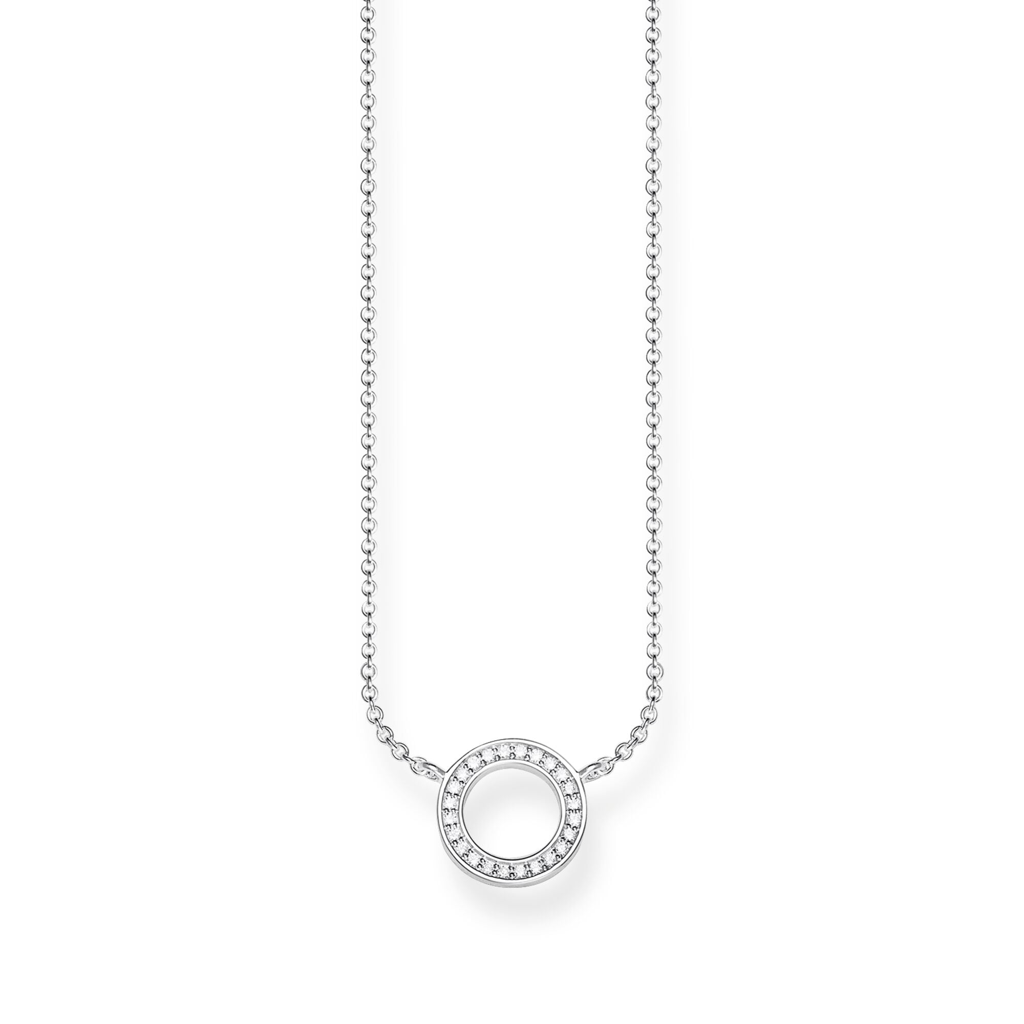 Sterling Silver Small Circle Necklace