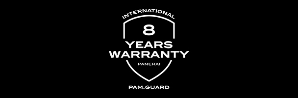 International 8 Years Warranty, Panerai, Pam.Guard.