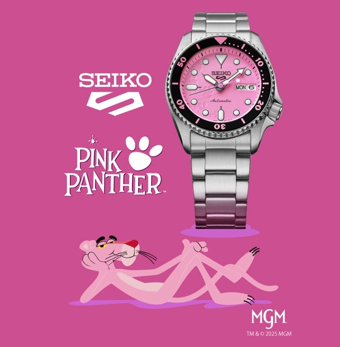 Seiko 5 Sports x Pink Panther LIMITED EDITION Watch