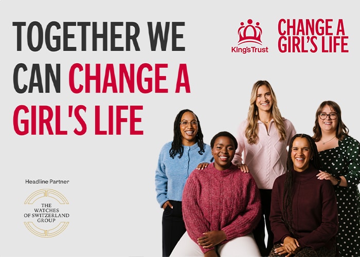 Image of Goldsmiths yellow gold jewellery collection to support and Kings Trust, Change A Girls Life campaign
