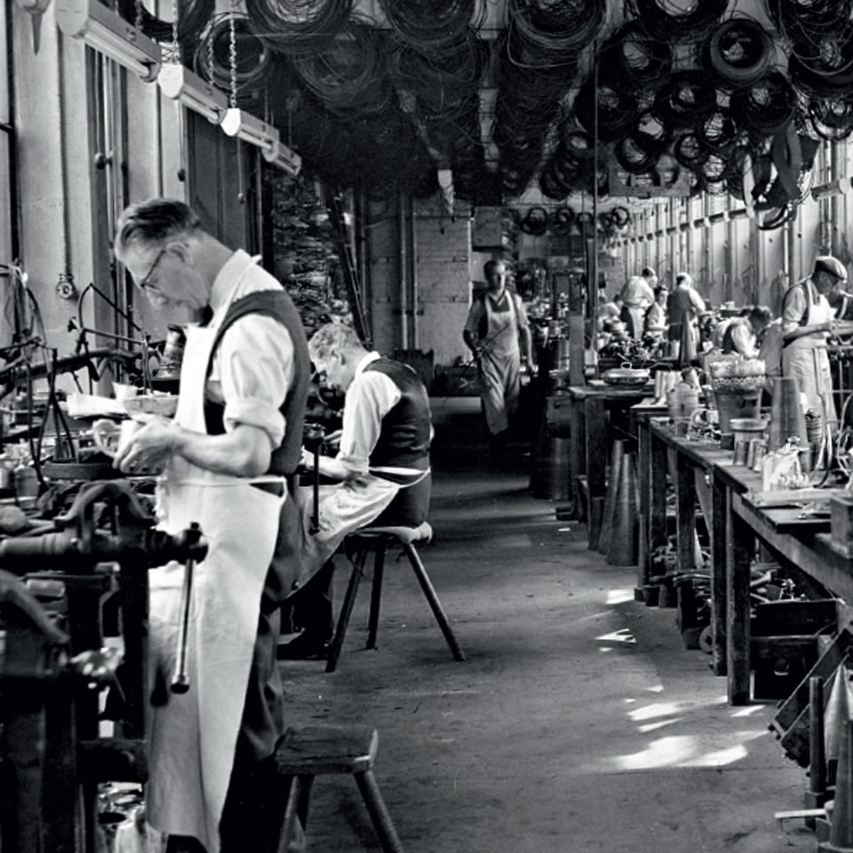 Historical photograph of our workshop