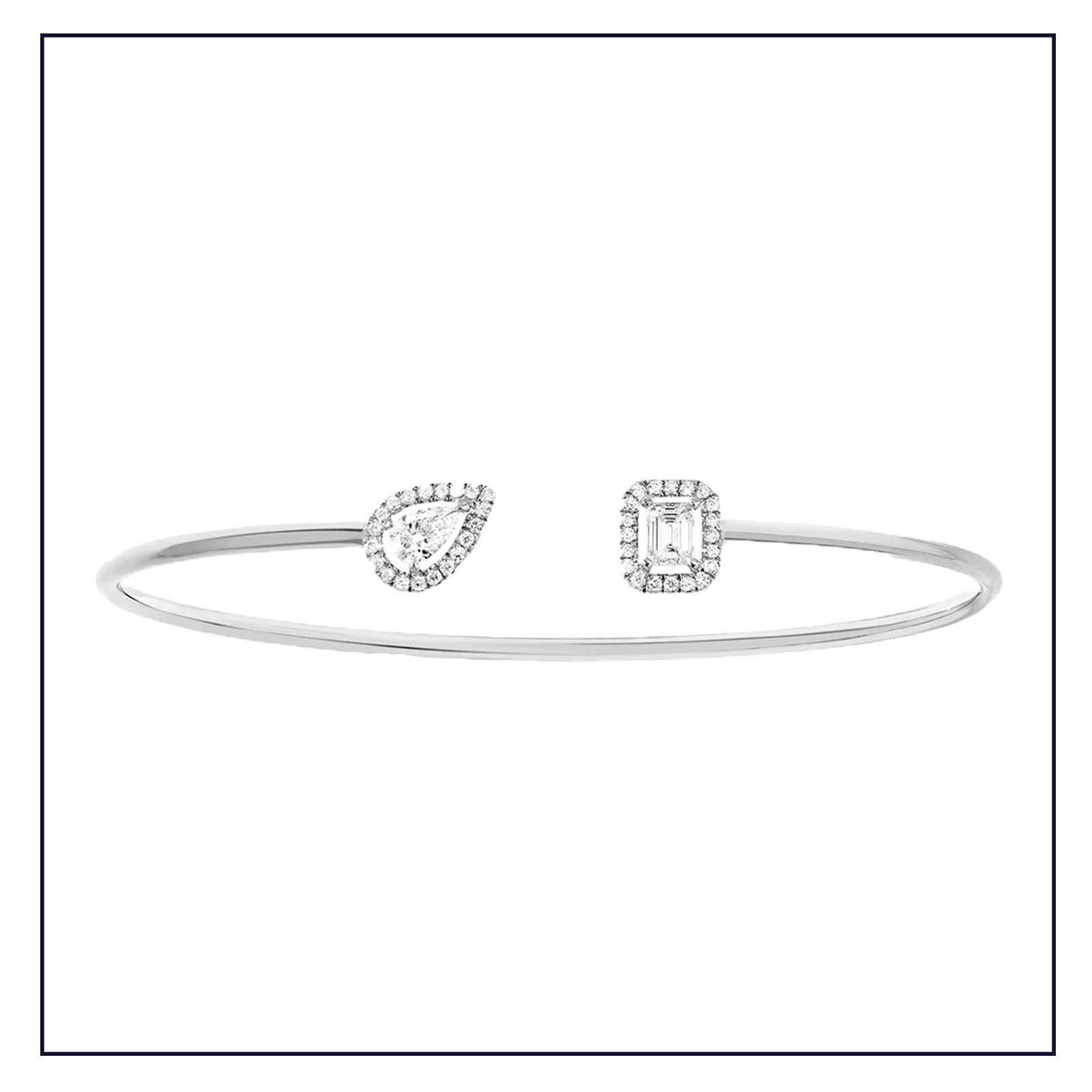 MESSIKA 18ct White Gold My Twin Toi & Moi Bracelet
