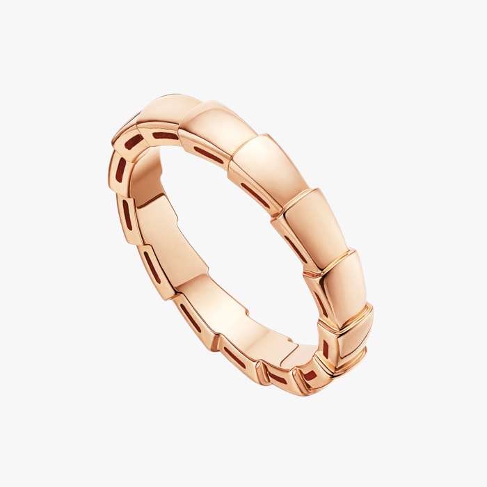 BVLGARI 18k Rose Gold Serpenti Viper Ring