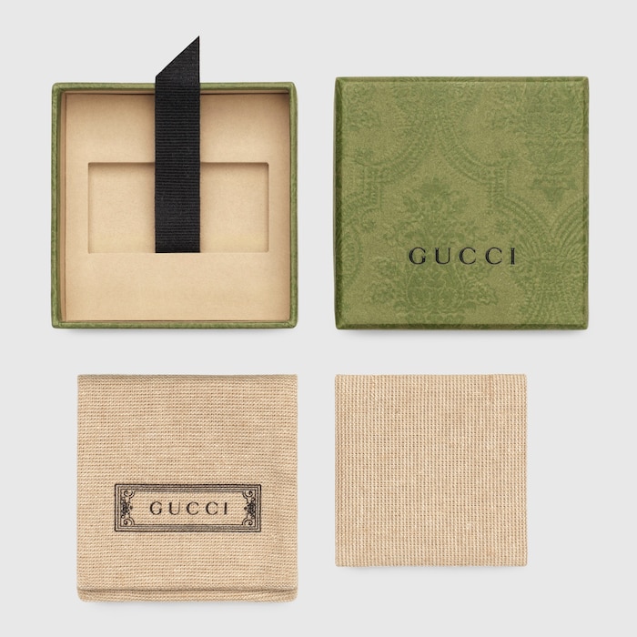 Gucci Trademark rectangular cufflinks in silver-YBE01109900100U