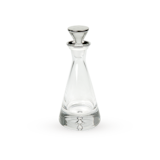 Mappin & Webb Sterling Silver and Glass Pyramid Decanter