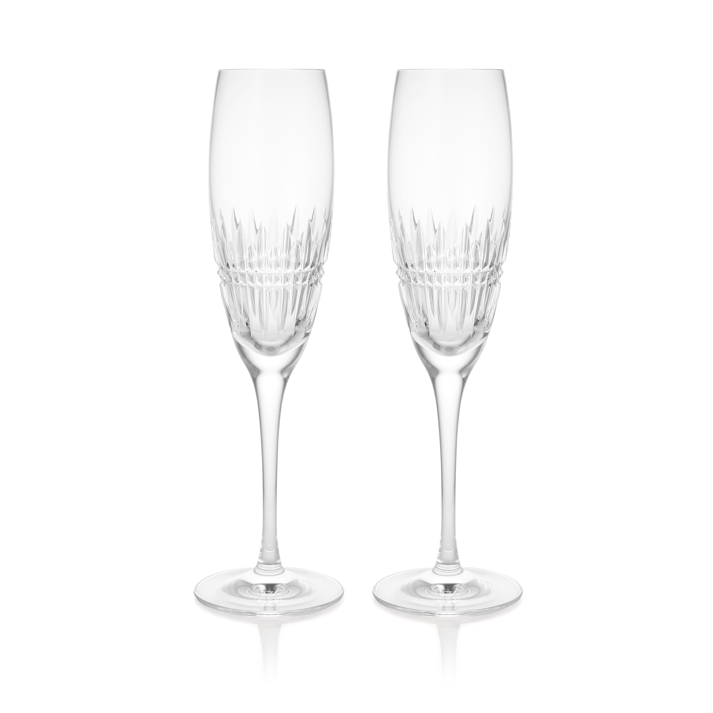 Crystal Pair of Champagne Flutes