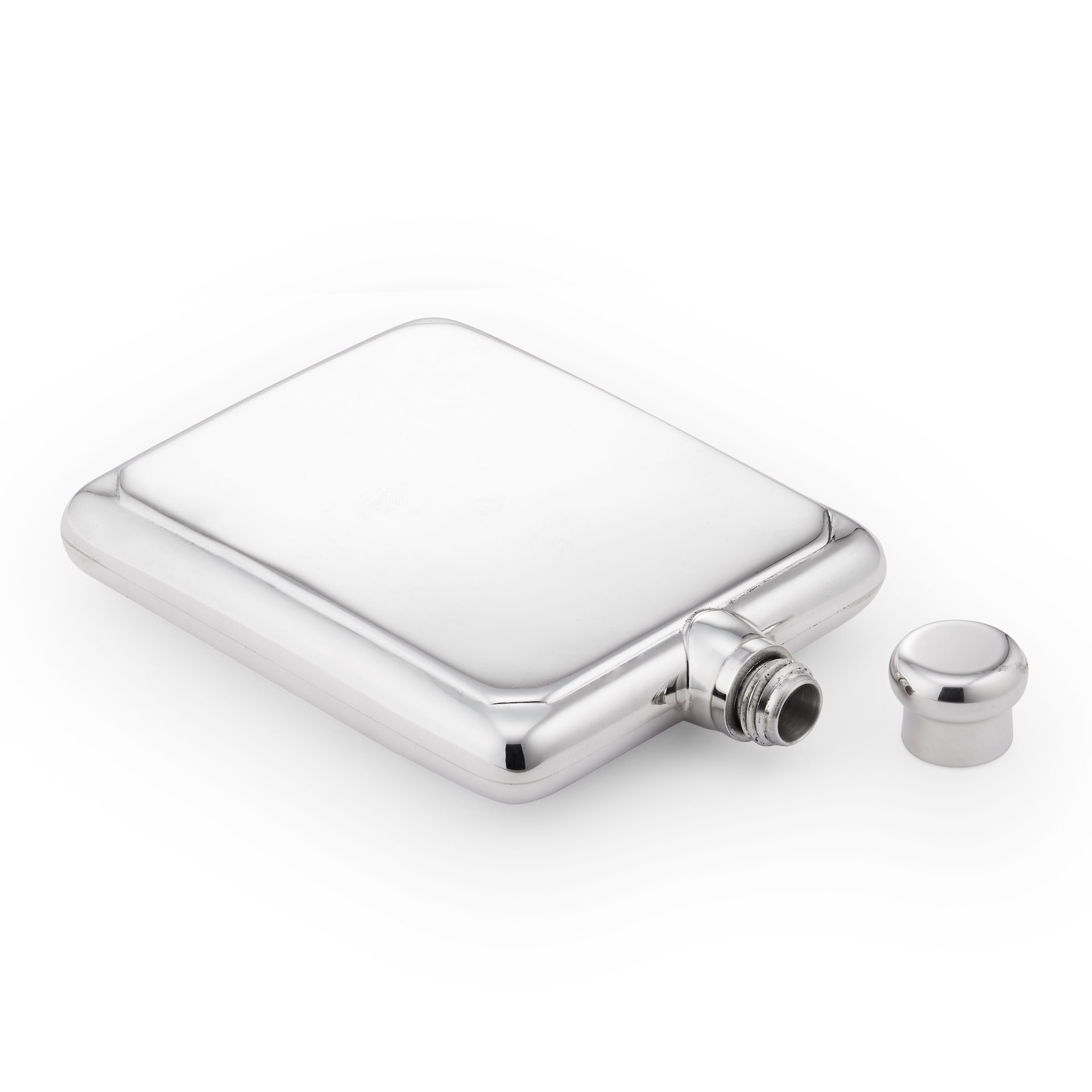 Mappin & Webb Silver Plate 4oz Flask