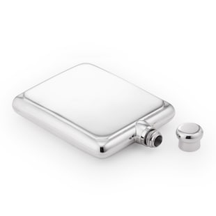 Mappin & Webb Silver Plate 4oz Flask