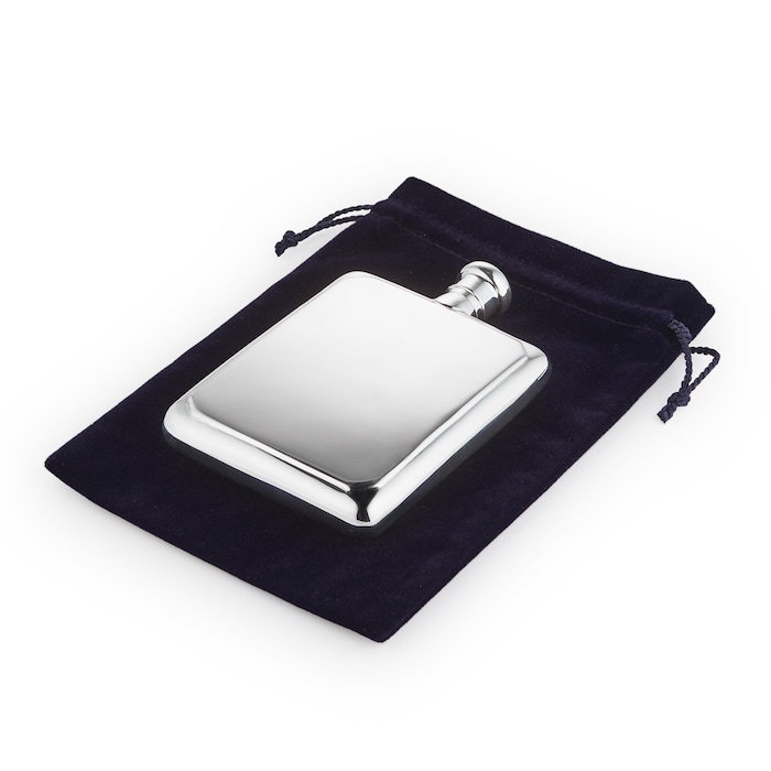 Mappin & Webb Silver Plate 4oz Flask