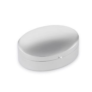 Mappin & Webb Sterling Silver Oval Trinket Box