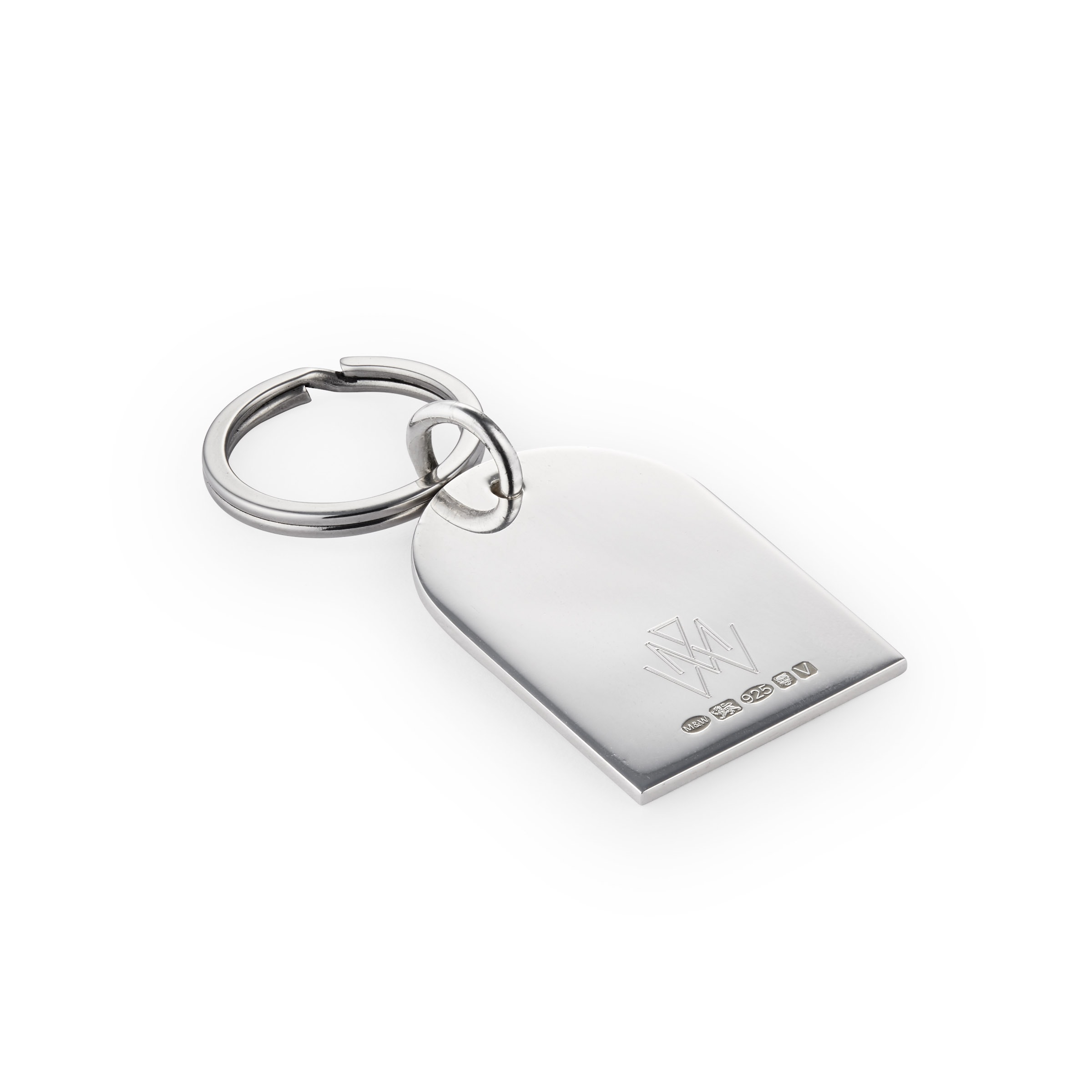 Mappin Webb Sterling Silver Arch Top Keyring G122. Mappin and Webb