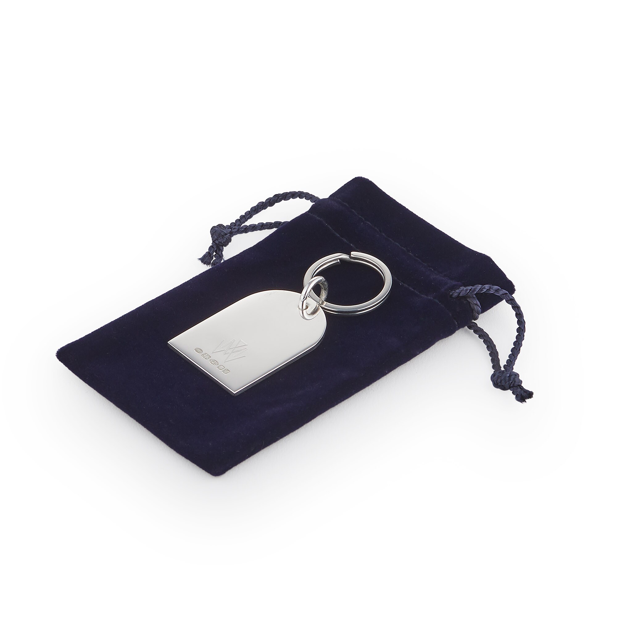 Mappin & Webb Sterling Silver Arch-Top Keyring