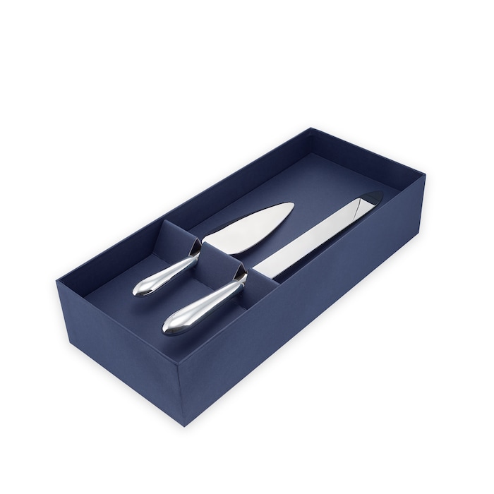 Mappin & Webb Silver Plate Cake Knife and Server Set