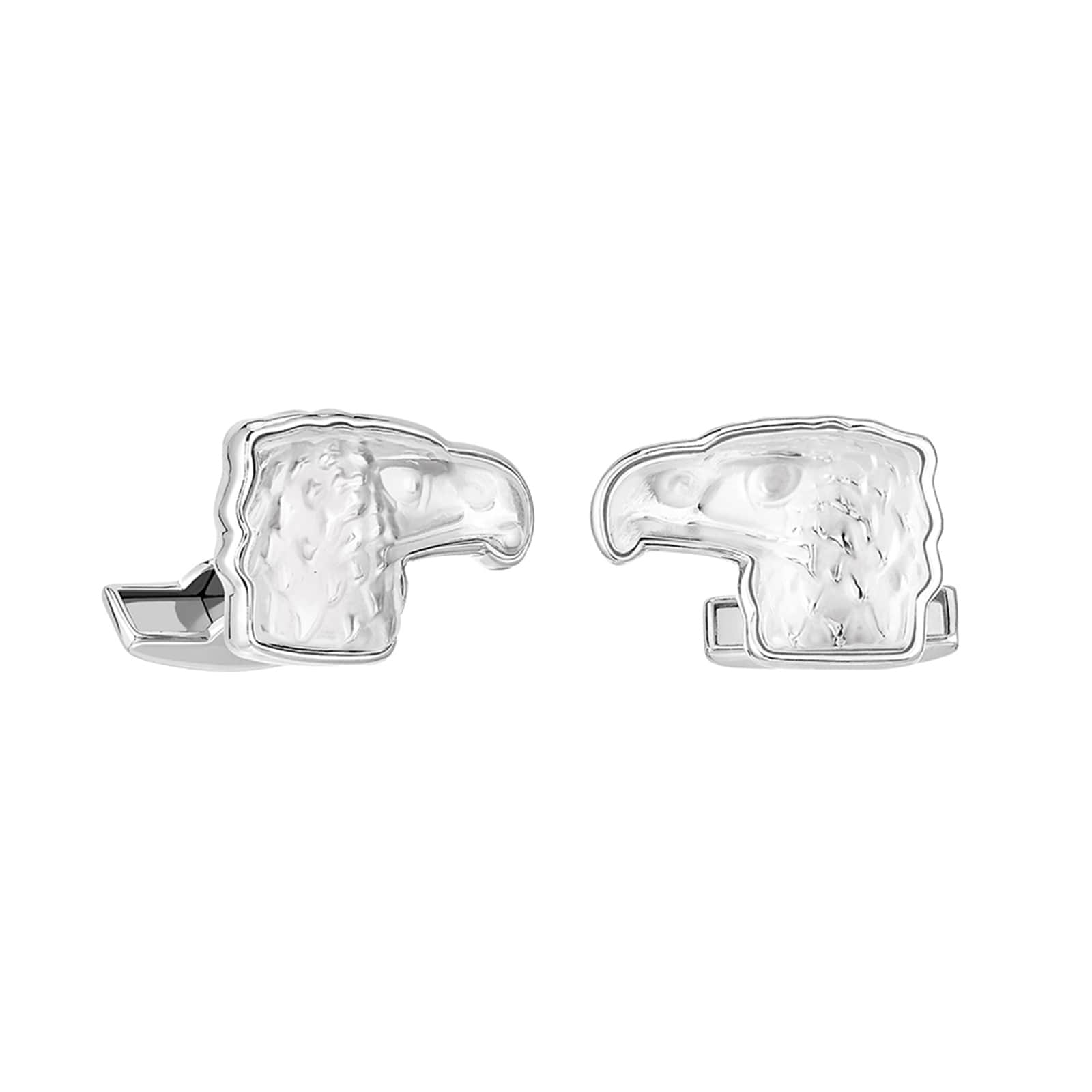 Lalique Victoire Mascottes Clear Cufflinks