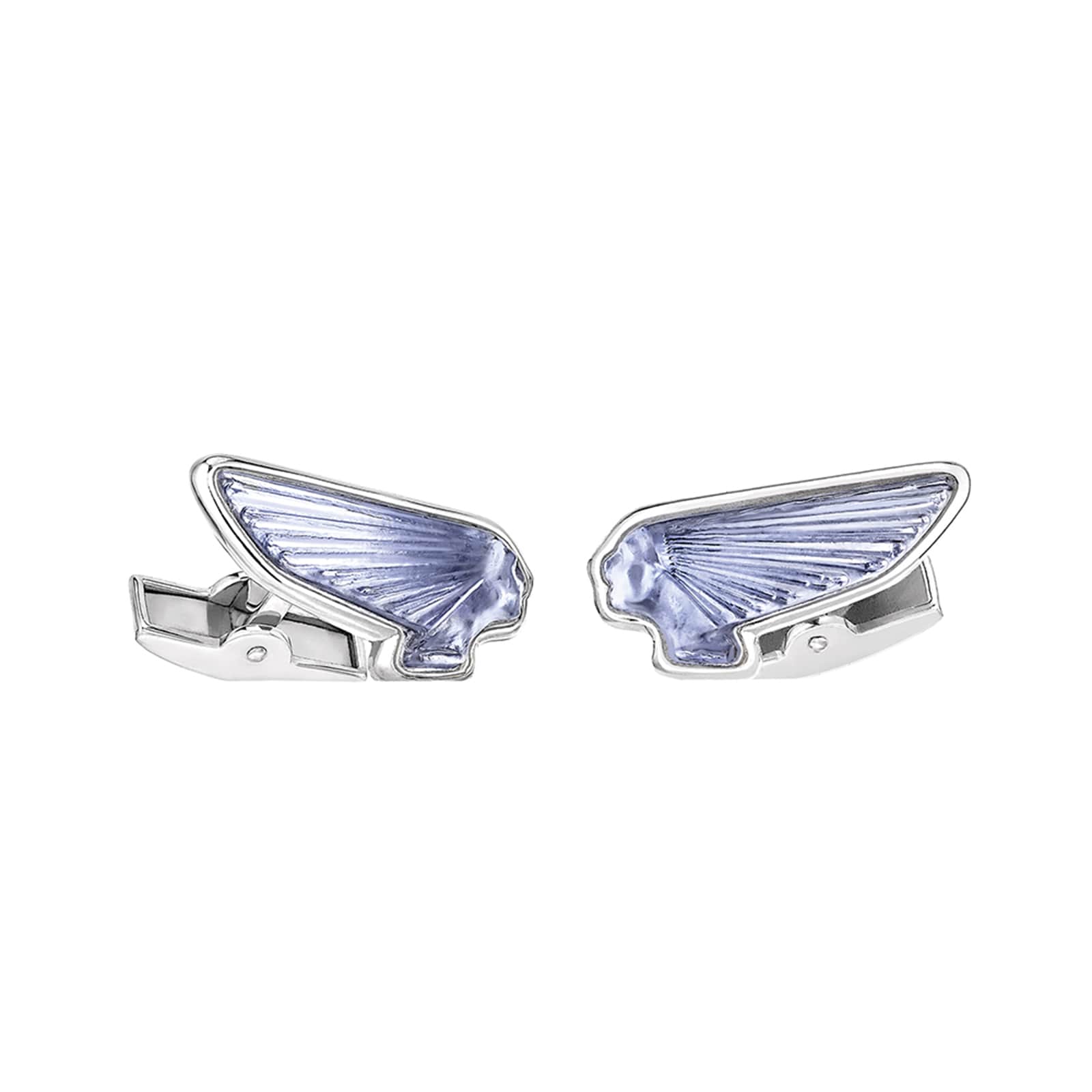 Lalique Victoire Mascottes Sapphire Blue Cufflinks