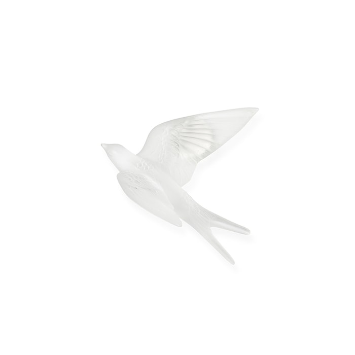 Lalique Swallow Wings Up Wall Sculpture