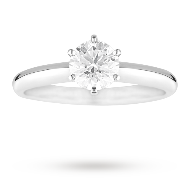 Mappin & Webb Brilliant Cut 1.00 Carat Diamond Solitaire Ring In Platinum