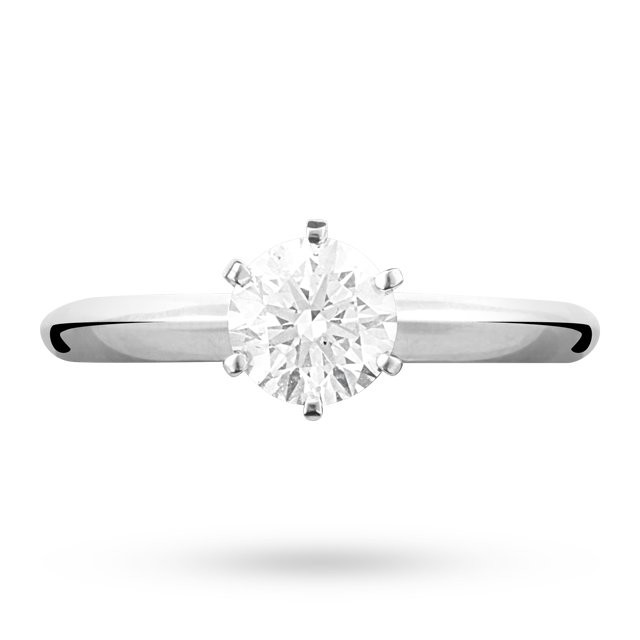 Mappin & Webb Brilliant Cut 1.00 Carat Diamond Solitaire Ring In Platinum - Ring Size N