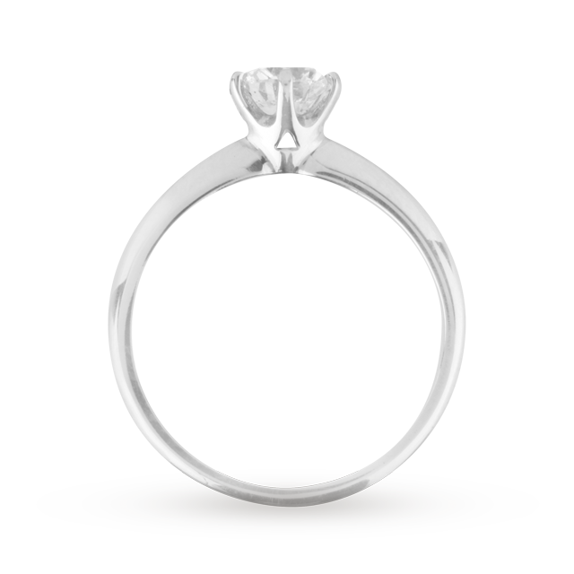 Mappin & Webb Brilliant Cut 1.00 Carat Diamond Solitaire Ring In Platinum - Ring Size N