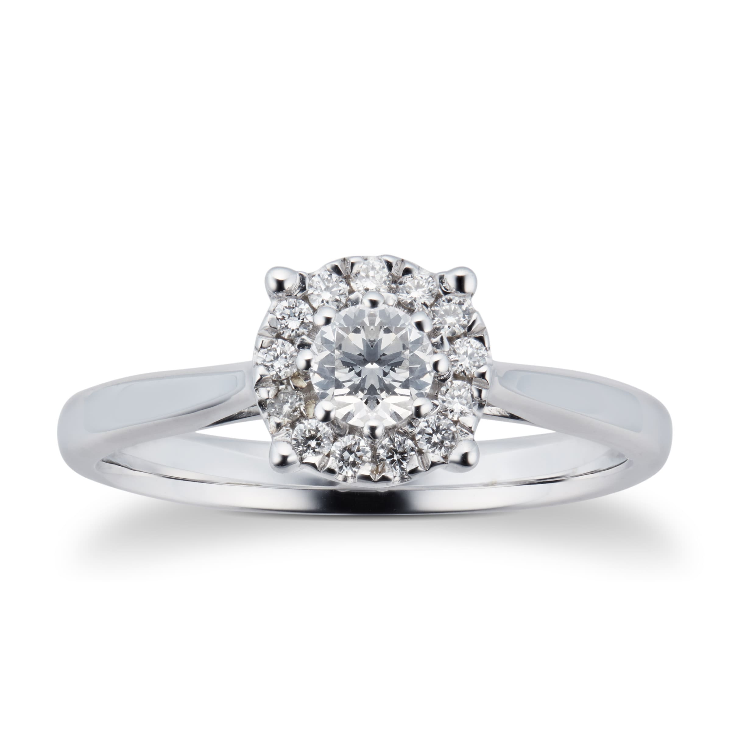 9 carat gold solitaire diamond ring