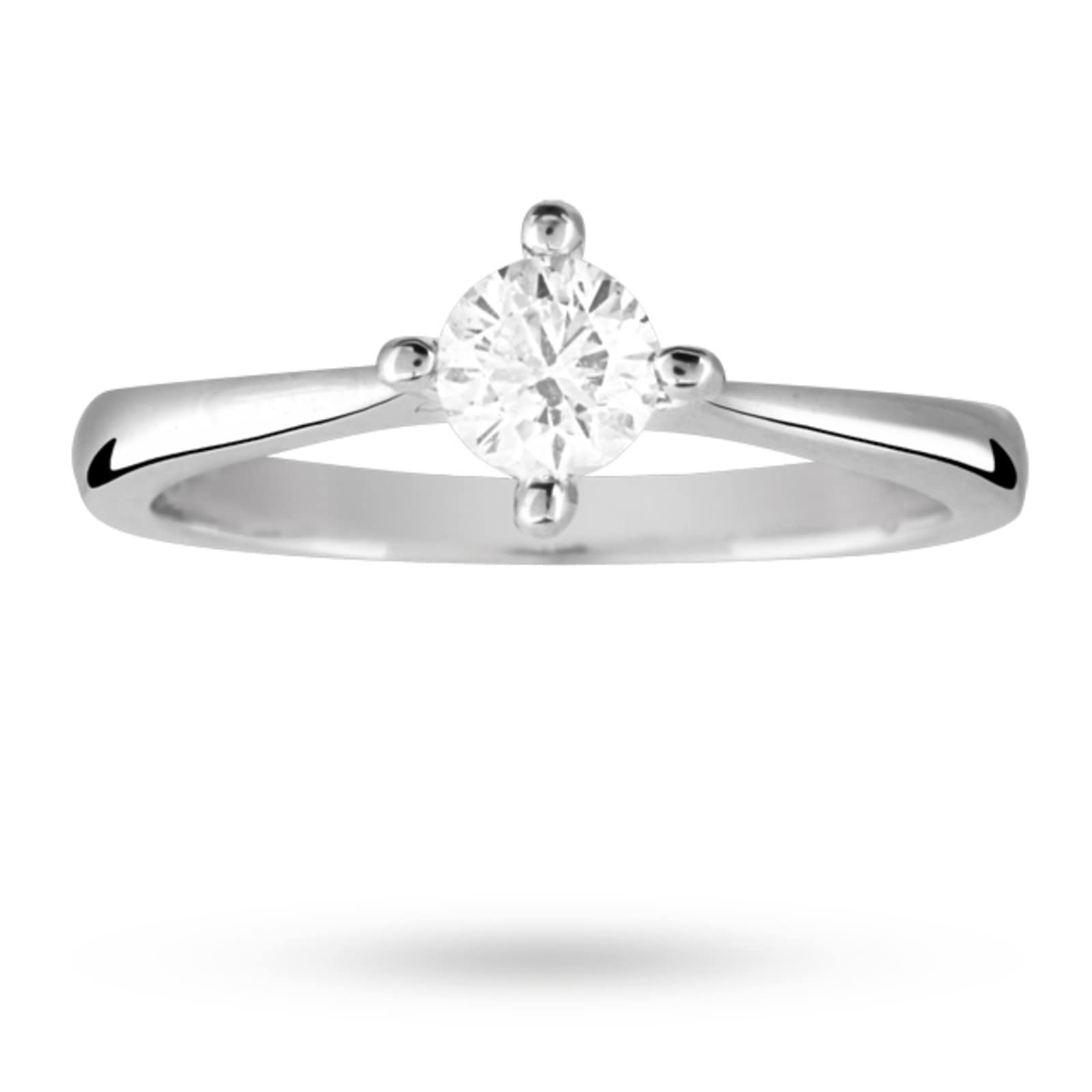 Goldsmiths 9ct White Gold 0.30cttw Diamond Ring