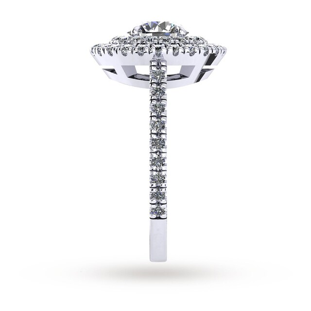 Mappin & Webb Alba Platinum 1.00cttw Diamond Engagement Ring