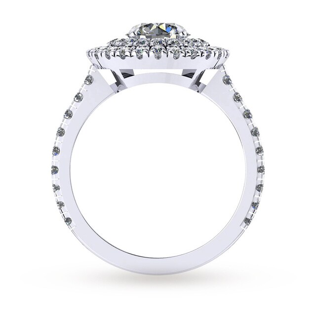 Mappin & Webb Alba Platinum 1.00cttw Diamond Engagement Ring