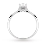 Goldsmiths 9 Carat White Gold 0.13 Carat Diamond Illusion Engagement Ring