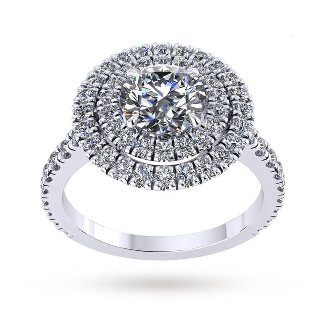 Mappin & Webb Alba Platinum 0.68cttw Diamond Engagement Ring
