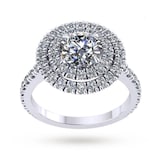 Mappin & Webb Alba Platinum 0.68cttw Diamond Engagement Ring
