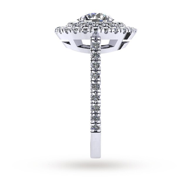 Mappin & Webb Alba Platinum 1.24cttw Diamond Engagement Ring