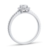 Mappin & Webb Amelia Engagement Ring With Diamond Band 0.50 Carat Total Weight - Ring Size K