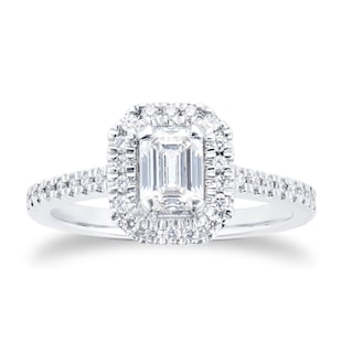 Mappin & Webb Amelia Platinum 0.90cttw Diamond Engagement Ring