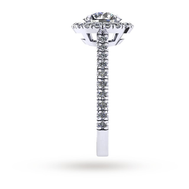 Mappin & Webb Amelia Platinum 0.90cttw Diamond Engagement Ring - Ring Size M.5