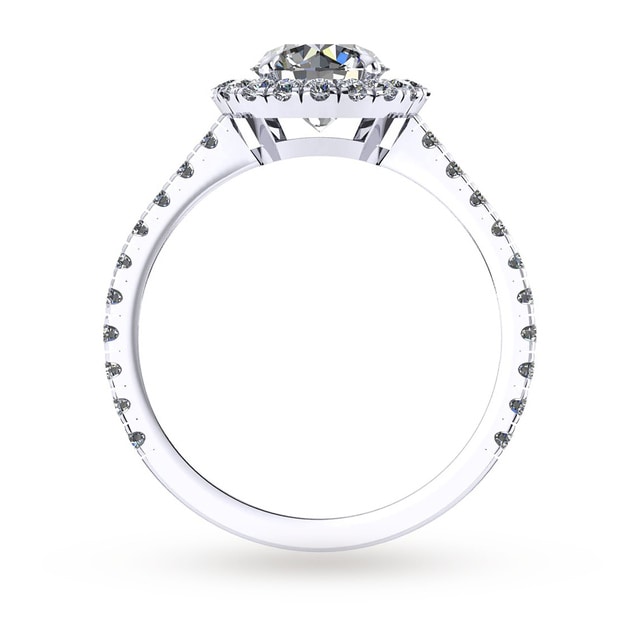 Mappin & Webb Amelia Platinum 0.90cttw Diamond Engagement Ring - Ring Size K.5
