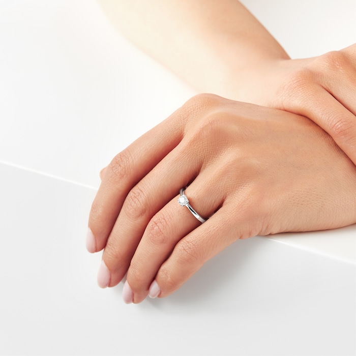 Mappin & Webb Belvedere Platinum 0.33ct Diamond Engagement Ring