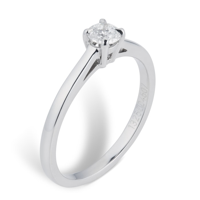 Mappin & Webb Belvedere Platinum 0.33ct Diamond Engagement Ring - Ring Size P