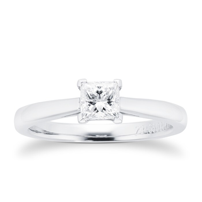 Mappin & Webb Belvedere Platinum 0.50ct Diamond Engagement Ring