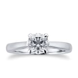 Mappin & Webb Belvedere Platinum 1.00ct Diamond Engagement Ring - Ring Size O