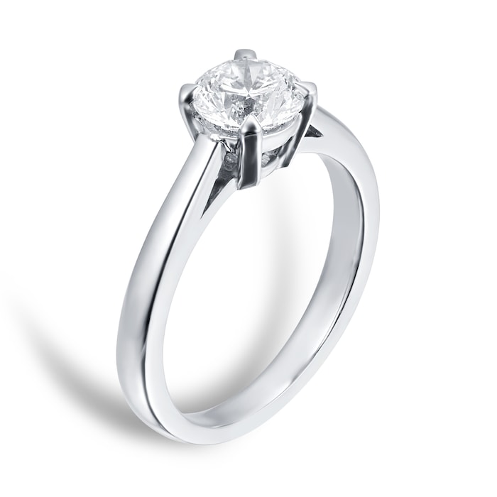 Mappin & Webb Belvedere Platinum 1.00ct Diamond Engagement Ring - Ring Size O