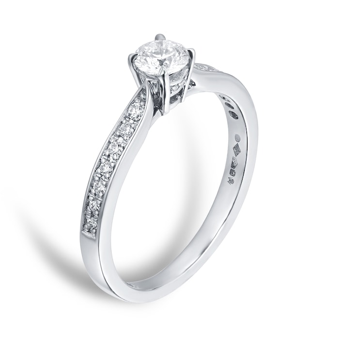 Mappin & Webb Boscobel Platinum 0.42cttw Diamond Engagement Ring