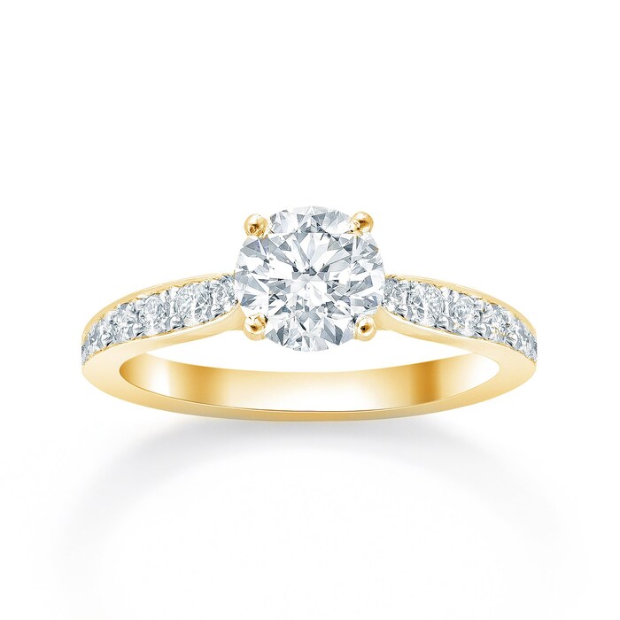 Mappin & Webb Boscobel 18ct Yellow Gold 0.71cttw Diamond Engagement Ring