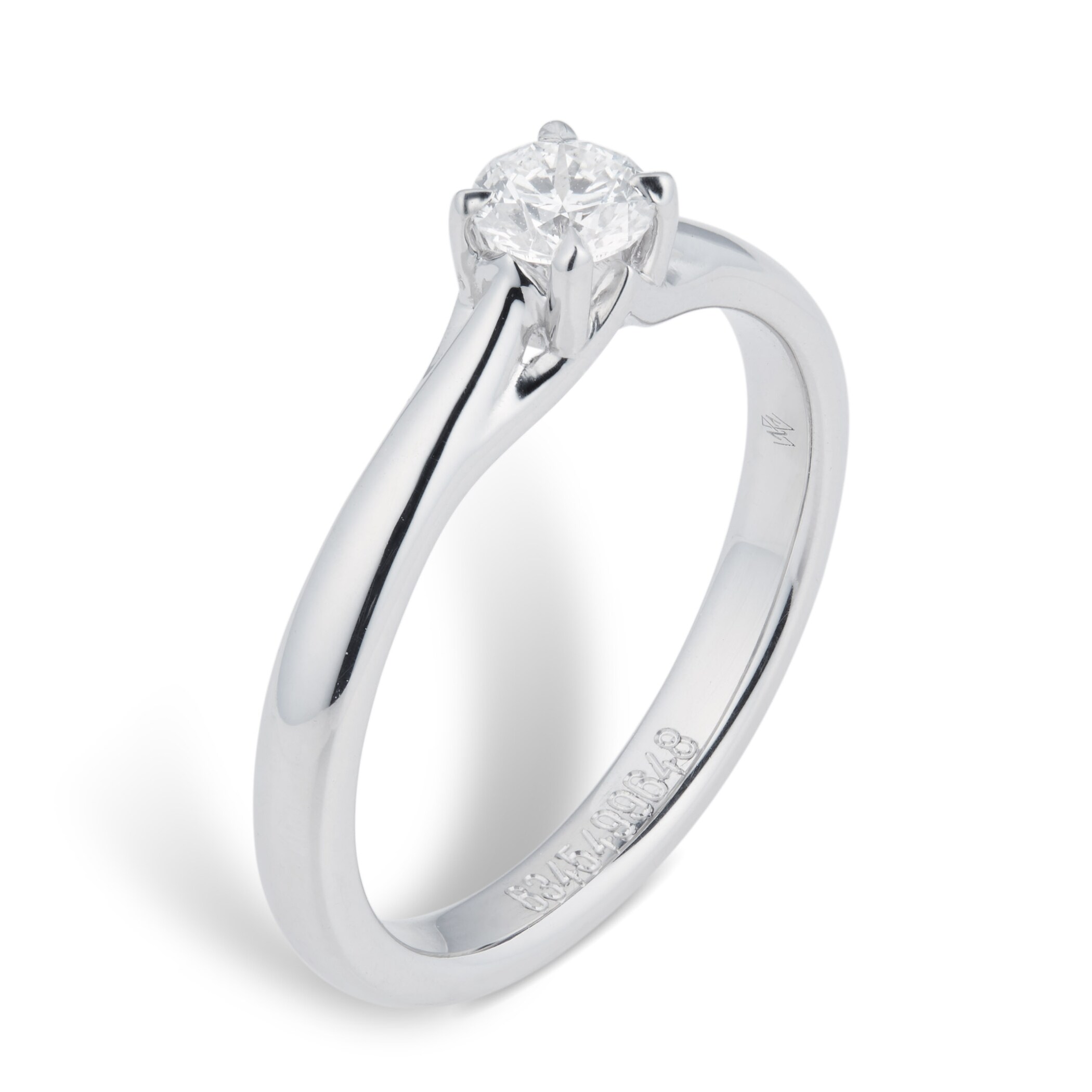 Mappin & Webb Ena Harkness Platinum 0.33ct Diamond Engagement Ring