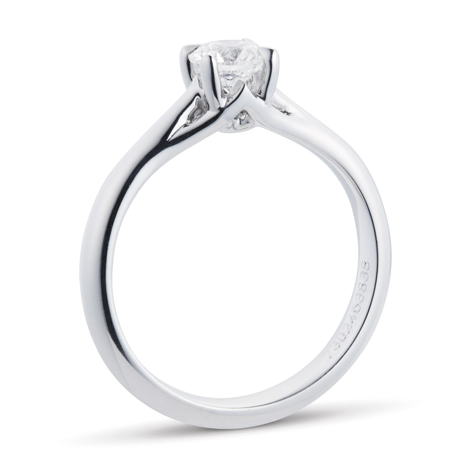Mappin & Webb Ena Harkness Platinum 0.50ct Diamond Engagement Ring 14 ...