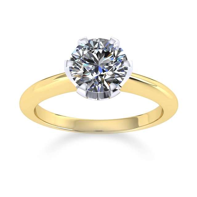 Hermione 18ct Yellow Gold 0.25ct Diamond Engagement Ring - Ring Size O