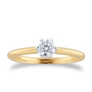 Mappin & Webb Hermione 18ct Yellow Gold 0.40ct Diamond Engagement Ring