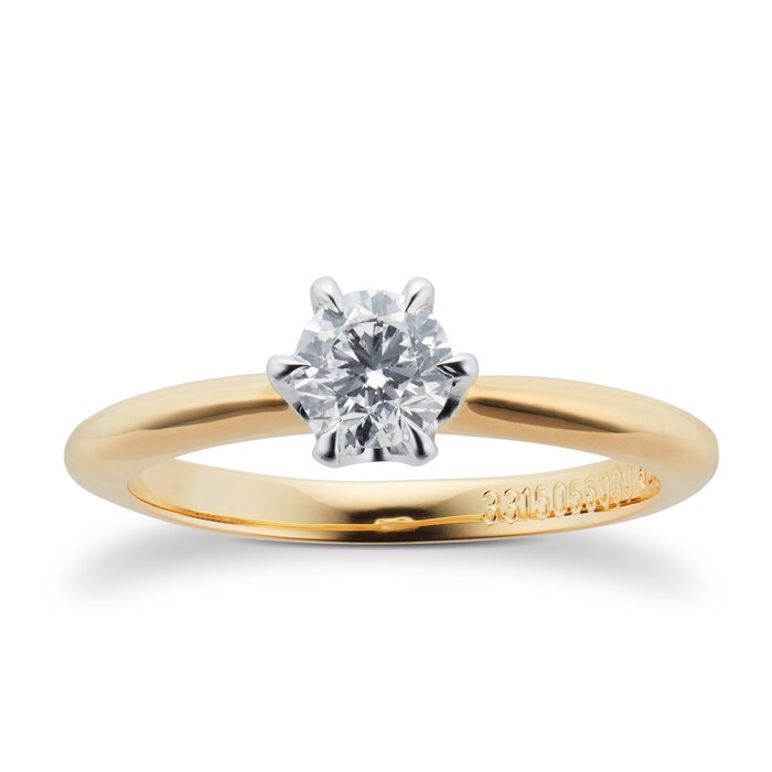 Mappin & Webb Hermione 18ct Yellow Gold 0.50ct Diamond Engagement Ring
