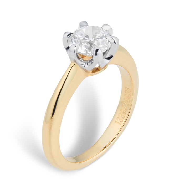 Mappin & Webb Hermione 18ct Yellow Gold 1.00ct Diamond Engagement Ring - Ring Size K