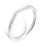 Goldsmiths 9ct White Gold Diamond Halo Bridal Set