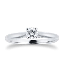 06016656 - Silhouette 18ct White Gold 0.25ct Diamond Engagement Ring